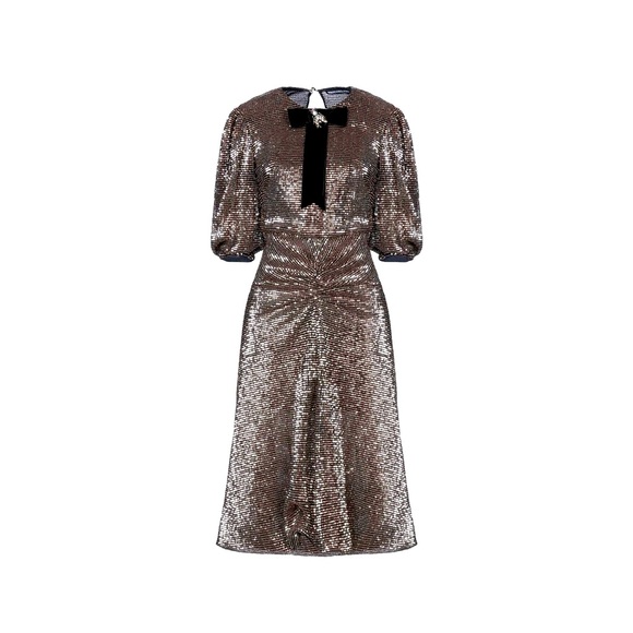MARCOBOLOGNA SEQUIN PARTY MIDI DRESS - Picture 1 of 3